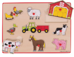 Bigjigs knoppenpuzzel Boerderij BJ-BJ259 3