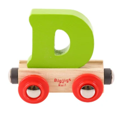 Bigjigs letter D naamtrein BJ-BR104 1