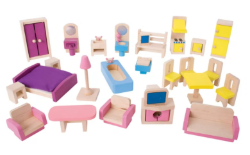 Bigjigs Meubelset voor poppenhuis BJ-JT116 1