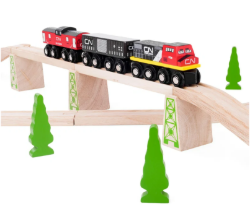 Bigjigs Goederentrein 3 delig Houten treinbaan BJ-BJT446 4