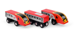 Bigjigs Snelle trein Vigin 3 delig Houten treinbaan BJ-BJT461 6