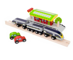 Bigjigs Eurostar e320 snelheidstrein trein BJ-BJT476 5