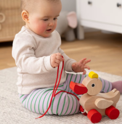HABA trekfiguur eend baby