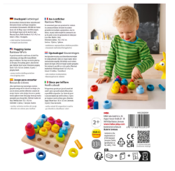 HABA opsteekspel Kleurenringen Achterkant