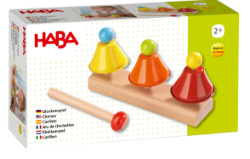 HABA Klokkenspel 3 klokken met belhamer Carillon Verpakking