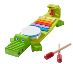 HABA Klankkrokodil Xylofoon Drumstokjes