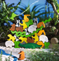 HABA Dier op dier Het geweldige stapelspel Natuur