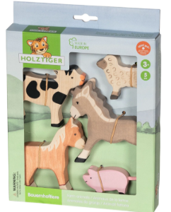 Afbeelding voor categorie Houten Speeldieren, Boerderijen & Ridderkastelen