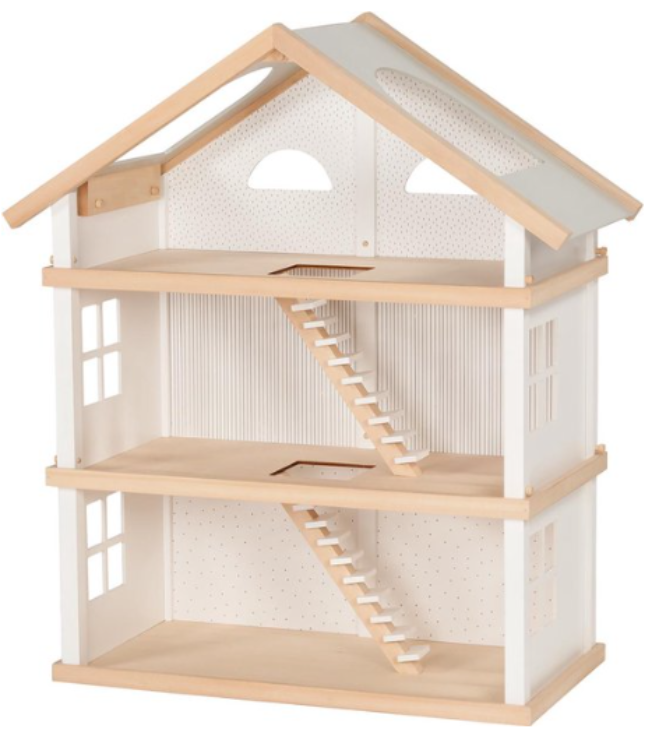 Afbeeldingen van Goki Poppenhuis 2 verdiepingen Wit