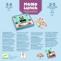 Djeco - bordspel - Memo Lunch - van 3 tot 6 jaar