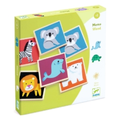 Djeco - houten educatief spel - Houten memo - vanaf 2 jaar
