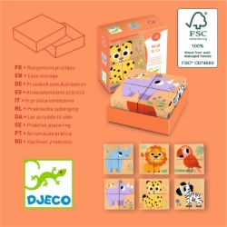 Djeco - houten puzzel - Wild & Co - vanaf 2 jaar