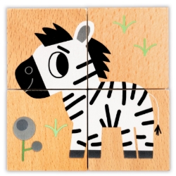 Djeco - houten puzzel - Wild & Co - vanaf 2 jaar