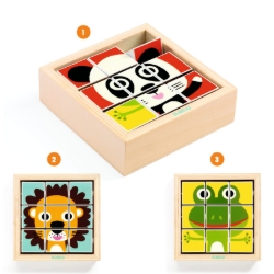 Djeco - houten draaipuzzel - Tournanimo - vanaf 2 jaar