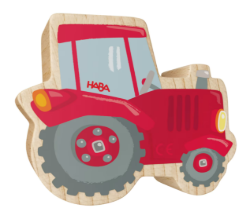 My 1st Block World Tractor Thea Achterkant