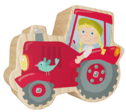 My 1st Block World Tractor Thea Voorkant