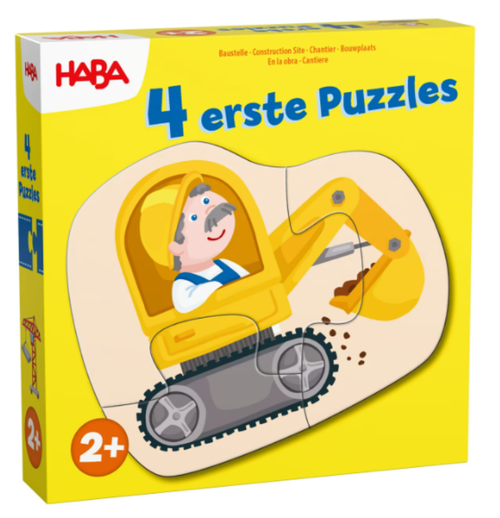 HABA 4 Eerste Puzzels Bouwplaats Verpakking