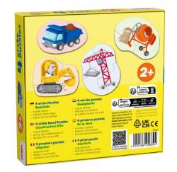 HABA 4 Eerste Puzzels Bouwplaats Achterkant