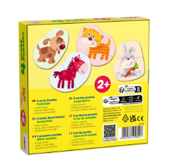 HABA 4 Eerste Puzzels Jonge Dieren Achterkant verpakking