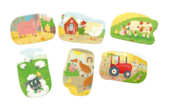 HABA Puzzels 6x 2 Stukjes Boerderij