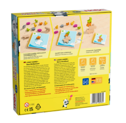 HABA Logic Games – Boas Wolkenland Stapel- & Puzzelspel Verpakking achterkant