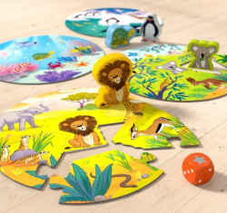 HABA spel en puzzel - De leeuw en zijn vriendjes