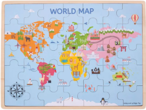 Picture for category Houten Landen- & Wereldkaartpuzzels