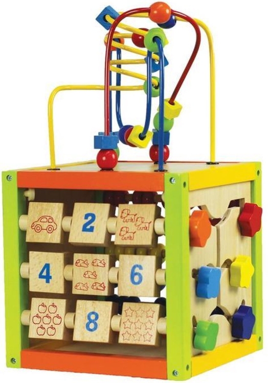 Primi Passi Activity Kubus 5-in-1 – Houten Motoriekspeelgoed 18m+