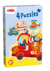 HABA - 4 eerste puzzels - Hulpvoertuigen