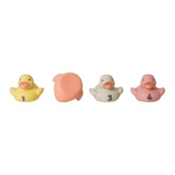 BIOplastic Badeendjes Set – 4 stuks pastel – vanaf 18 mnd