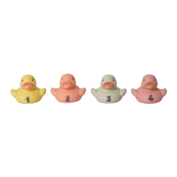BIOplastic Badeendjes Set – 4 stuks pastel – vanaf 18 mnd