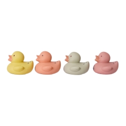BIOplastic Badeendjes Set – 4 stuks pastel – vanaf 18 mnd