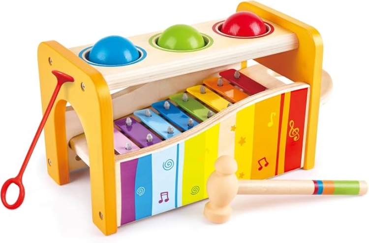 Hape Pound & Tap Bench – Hamerbank & Xylofoon – Vanaf 1 Jaar