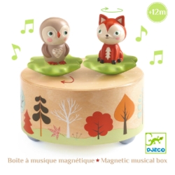 Djeco muziekdoosje Uil en Vos - Melodie van het bos – Decoratief