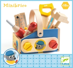 Djeco Minibrico – Houten Gereedschapskist - vanaf 18 maanden