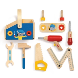 Djeco Minibrico – Houten Gereedschapskist - vanaf 18 maanden