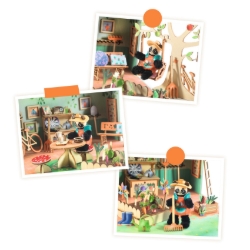 Djeco Mi House Olive – DIY Miniatuurhuis met Panda - vanaf 8 jaar