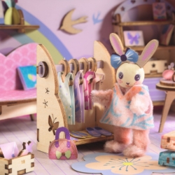 Djeco Mi House Rosie – DIY Miniatuurhuis met Konijn - vanaf 8 jaar