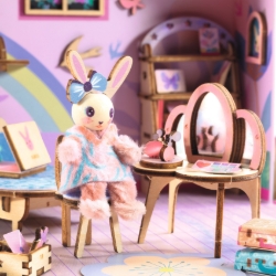 Djeco Mi House Rosie – DIY Miniatuurhuis met Konijn - vanaf 8 jaar