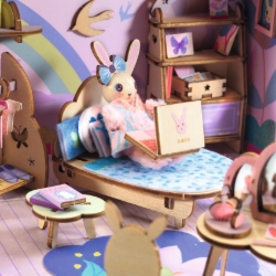 Djeco Mi House Rosie – DIY Miniatuurhuis met Konijn - vanaf 8 jaar