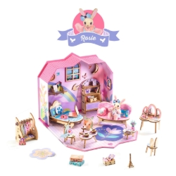 Djeco Mi House Rosie – DIY Miniatuurhuis met Konijn - vanaf 8 jaar