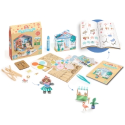 Djeco Mi House Mia – DIY miniatuurhuis met Kat - vanaf 8 jaar