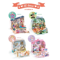 Djeco Mi House Mia – DIY miniatuurhuis met Kat - vanaf 8 jaar