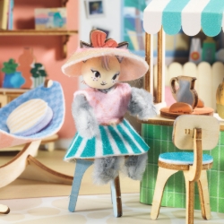 Djeco Mi House Mia – DIY miniatuurhuis met Kat - vanaf 8 jaar