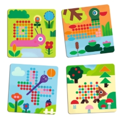 Afbeeldingen van Djeco Mosaïco Mini Animo – Mozaïekspel - van 4 tot 6 jaar