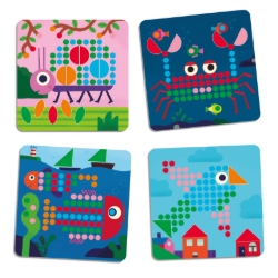 Afbeeldingen van Djeco Mosaïco Mini Animo – Mozaïekspel - van 4 tot 6 jaar