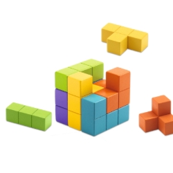 Picture of Djeco Sologic Cubissimo – Houten 3D Denkspel - vanaf 7 jaar
