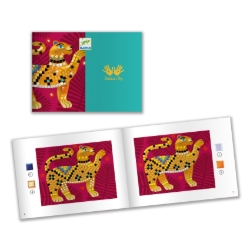 Afbeeldingen van Djeco Diep in de Jungle – Metallic Mozaïekset - vanaf 7 jaar
