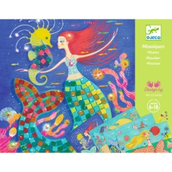 Picture of Djeco Het lied van de zeemeerminnen – Glittermozaïekset - 6 tot 10 jaar