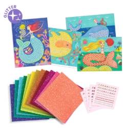 Picture of Djeco Het lied van de zeemeerminnen – Glittermozaïekset - 6 tot 10 jaar